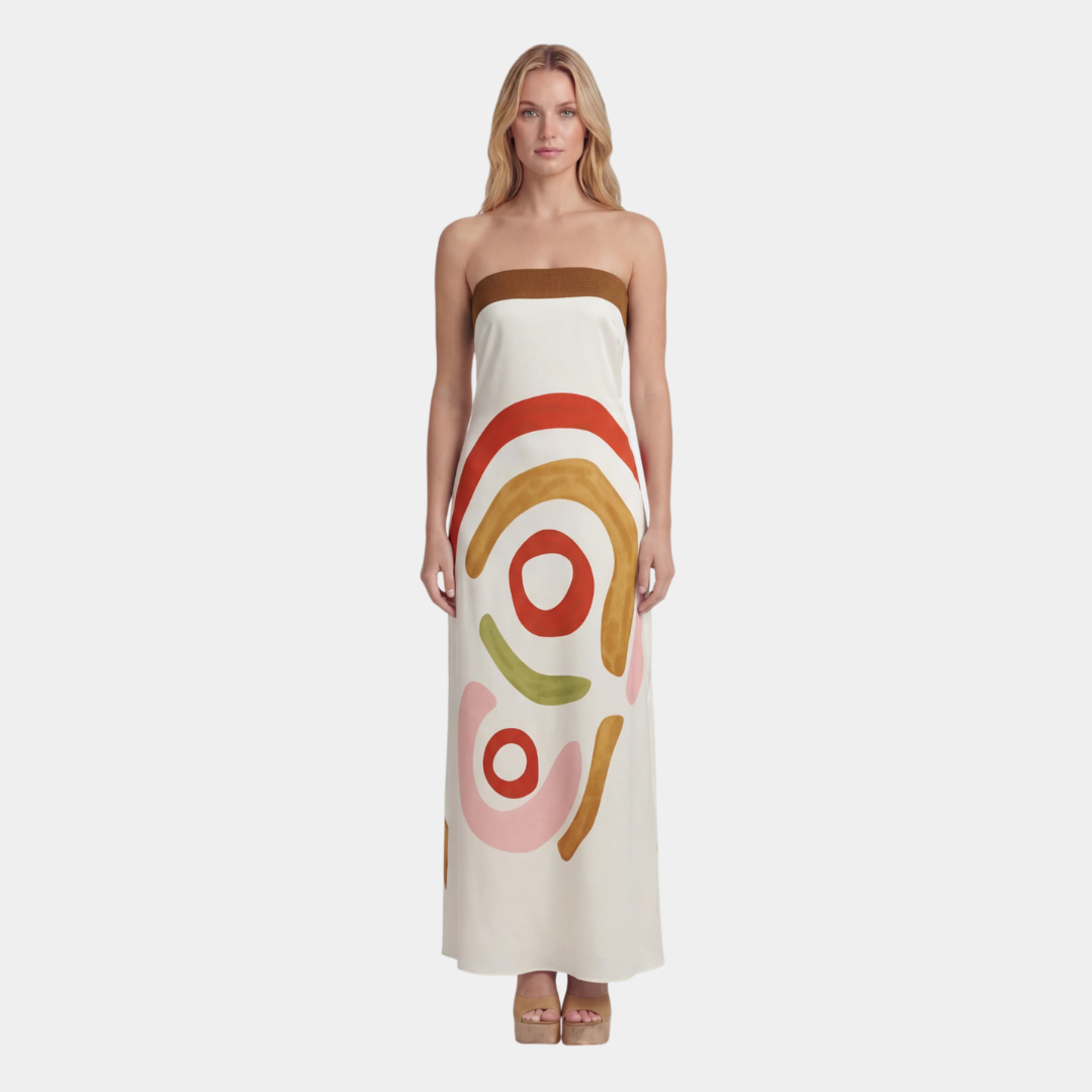 Pénélope | Robe Midi Découpée Femme