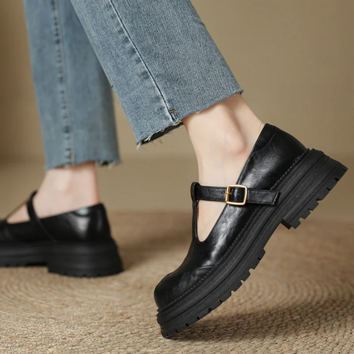 Fleur | Chaussures T-Bar avec Charme Vintage